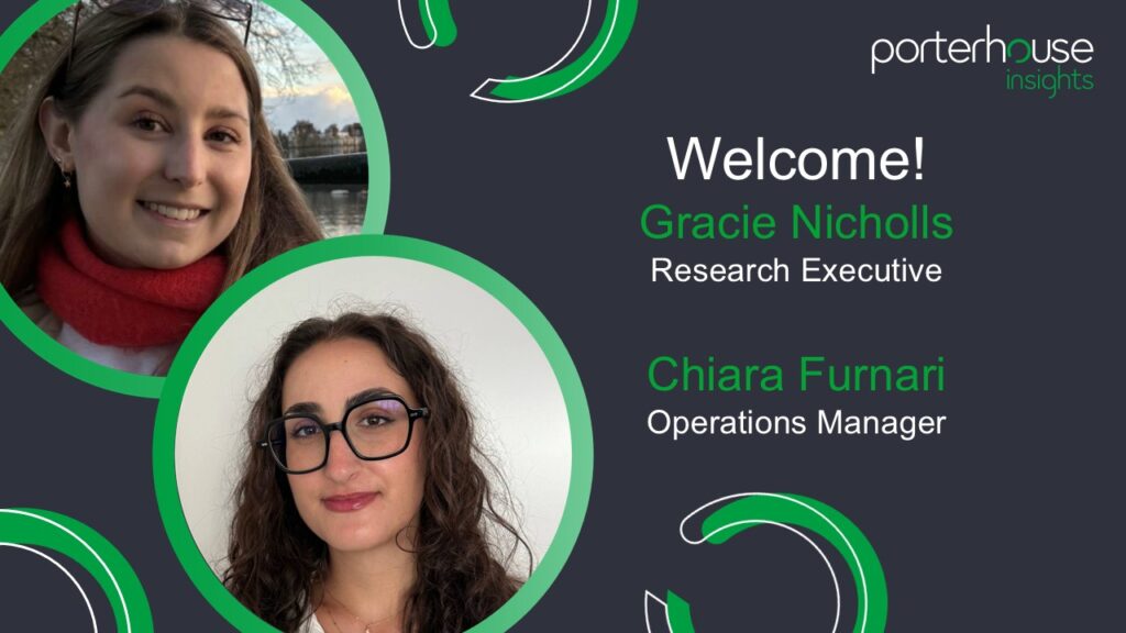 welcome image with two new female employees