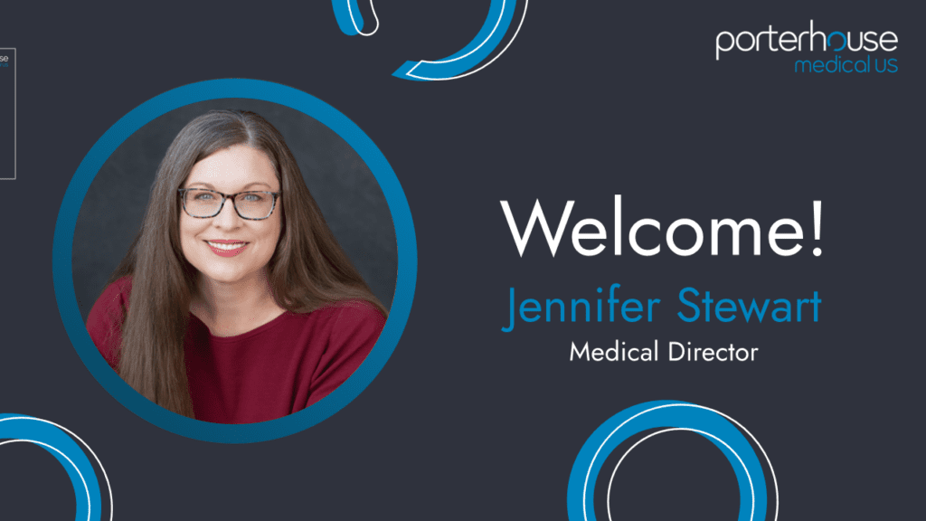 welcome image for new senior manager at Porterhouse Medical US